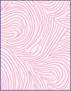 Abstract Pink Organic Swirls Rug