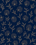 Tropical Leaf Line Art Pattern Rug