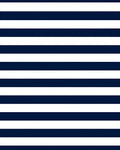 Classic Navy White Stripe Design Rug