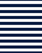 Classic Navy White Stripe Design Rug
