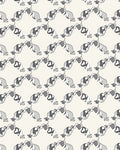 Modern Black Gray Abstract Figure Pattern Rug