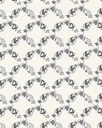 Modern Black Gray Abstract Figure Pattern Rug