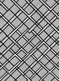 Geometric Black White Line Pattern Rug