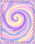 Pastel Swirl Abstract Pattern Rug