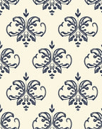 Classic Floral Damask Pattern Rug