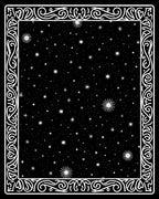 Cosmic Starry Night Pattern Rug