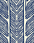 Bold Navy Zebra Stripe Pattern Rug