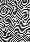 Abstract Black White Flowing Lines Rug