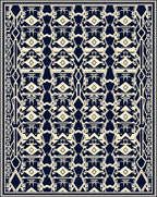 Art Deco Diamond Geometric Pattern Rug