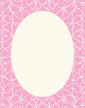 Pink Floral Silhouette Pattern Rug