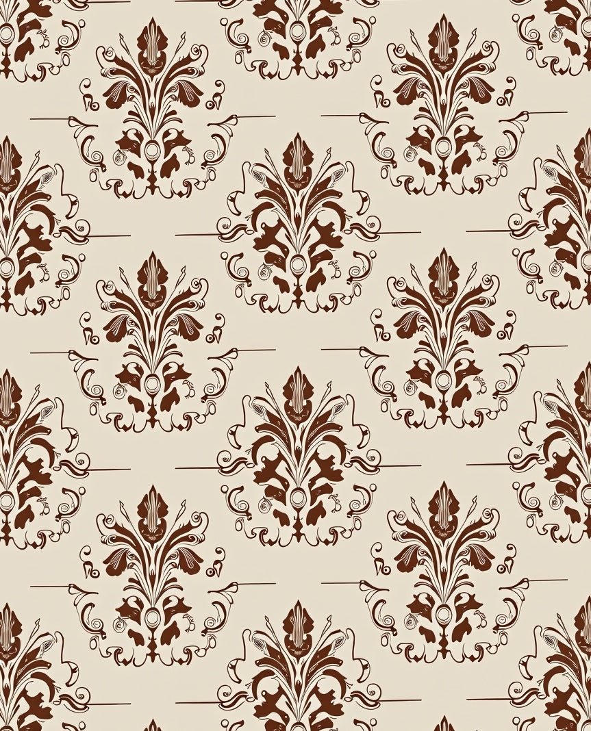 Classic Floral Scrollwork Pattern Rug