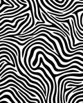 Bold Black White Zebra Print Rug