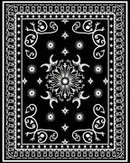 Whimsical Celestial Starburst Tattoo Design Rug