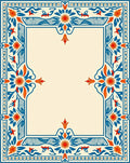 Classic Floral Border Design Rug