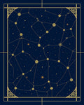 Celestial Starry Night Constellation Design Rug
