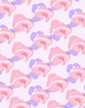 Pastel Pink Purple Abstract Forms Rug