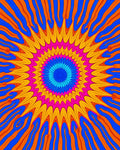 Vibrant Abstract Psychedelic Pattern Rug
