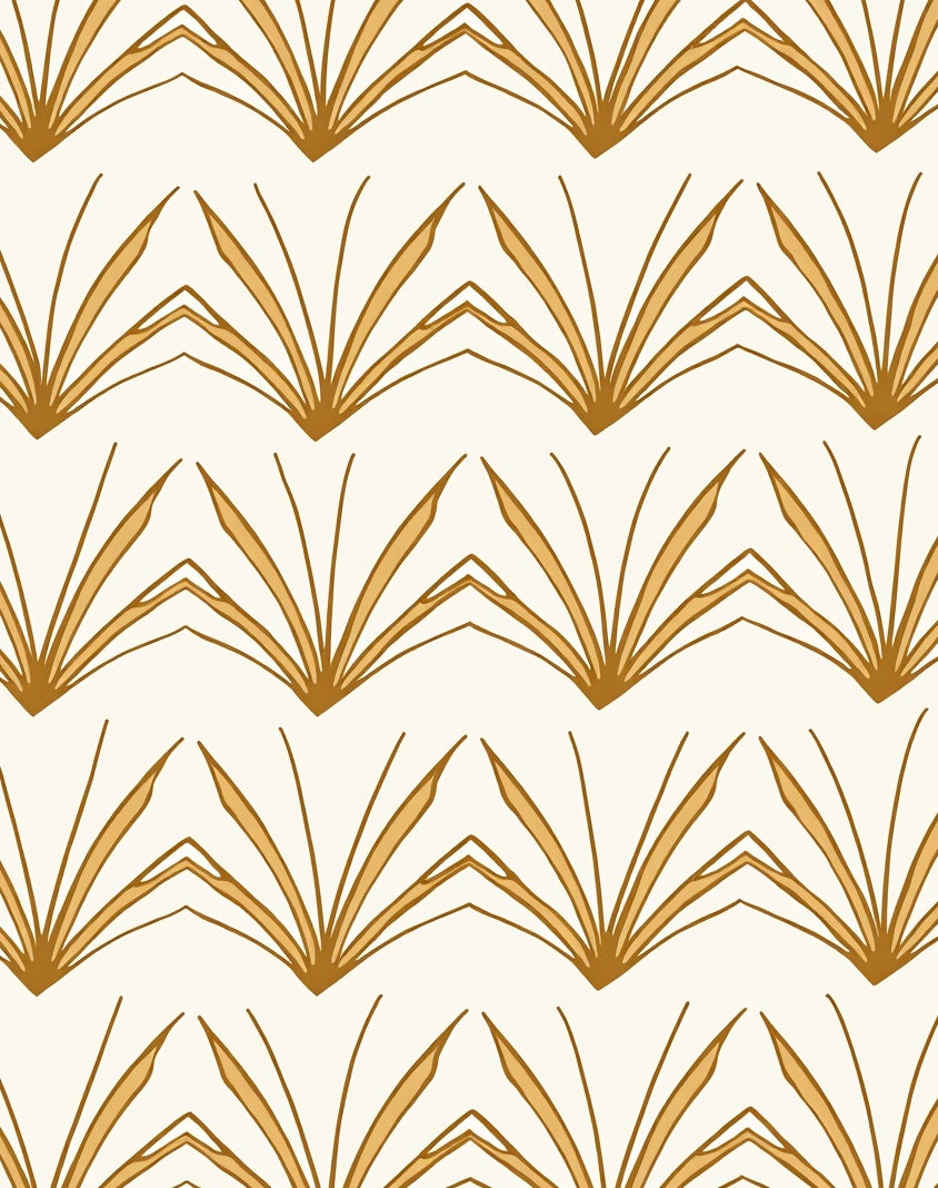 Amber Sunburst Symmetric Pattern Design Rug