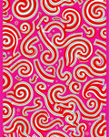 Pink Swirls Candy Cane Stripes Rug