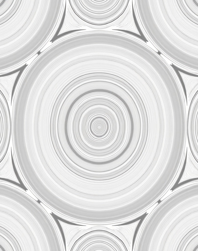 Concentric Circles Geometric Design Rug