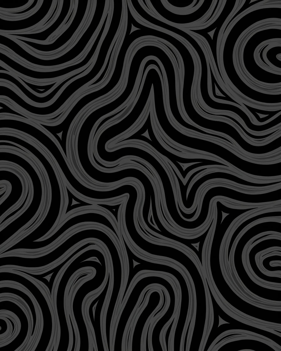 Winding Swirl Dark Pattern Rug