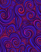 Vibrant Swirls Triangles Pattern Rug