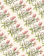 Whimsical Floral Leaf Swirl Design Rug