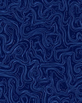 Abstract Swirl Star Pattern Rug