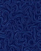 Abstract Swirl Star Pattern Rug