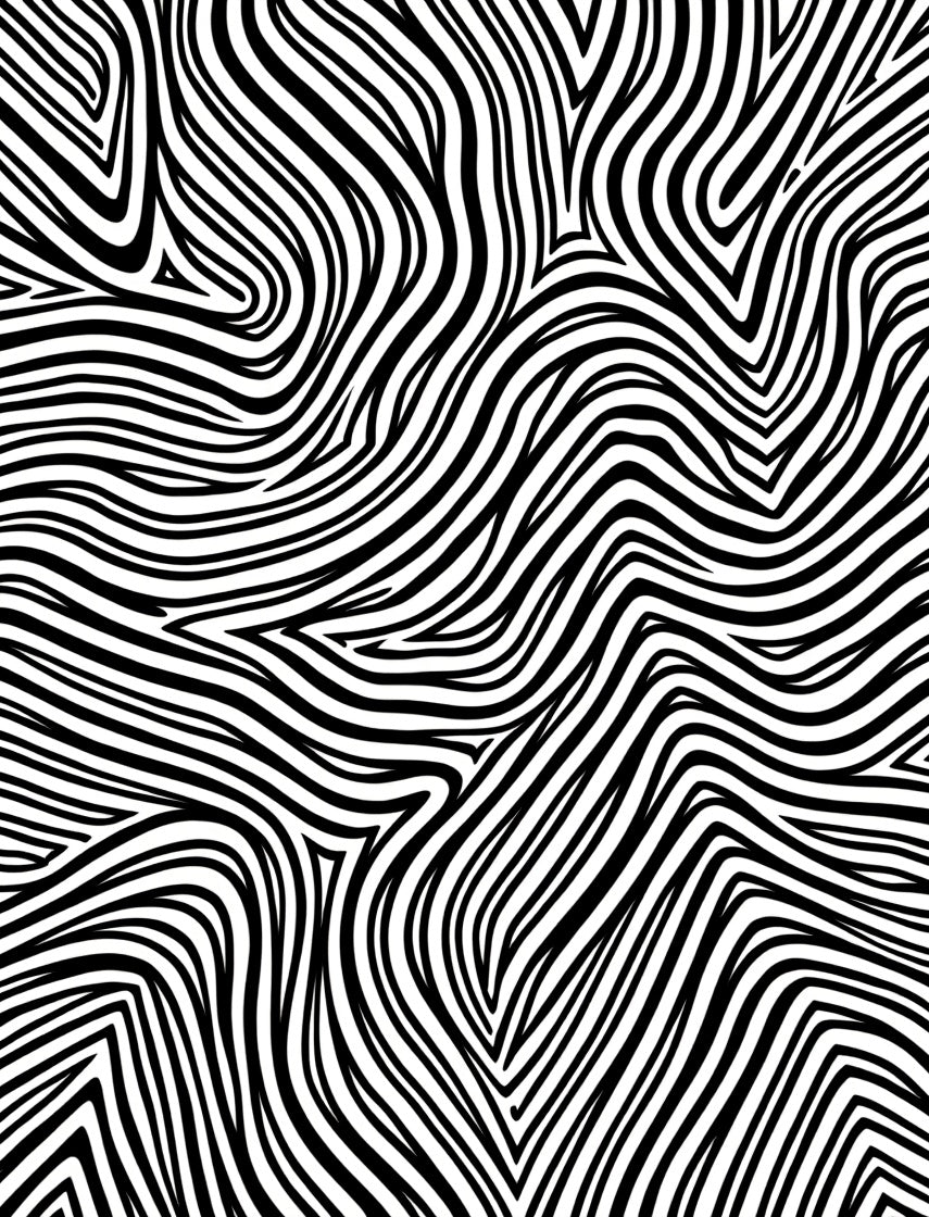 Bold Black And White Striped Pattern Rug