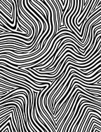 Bold Black And White Striped Pattern Rug