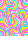 Vibrant Swirls Bold Pattern Rug