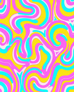 Vibrant Swirls Bold Pattern Rug
