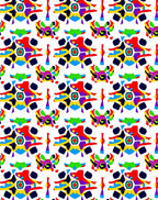 Vibrant Geometric Pattern Kaleidoscope Rug