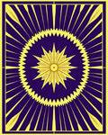 Art Deco Sunburst Pattern Rug
