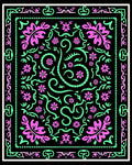 Ornate Floral Pattern With Swirls Design Rug