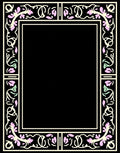 Floral Vine Border Design Rug