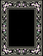 Floral Vine Border Design Rug