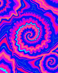 Vibrant Swirls Waves Pattern Rug