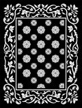 Floral Vine Contrasting Pattern Rug