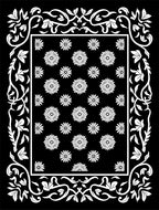 Floral Vine Contrasting Pattern Rug