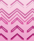 Chevron Pattern Pink Geometric Design Rug