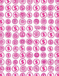 Whimsical Dollar Sign Pattern Rug