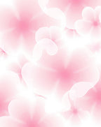 Abstract Pink Floral Swirl Pattern Rug