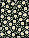 Classic White Daisy Floral Pattern Rug