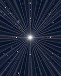 Celestial Burst Starry Night Design Rug