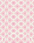Fanciful Pink Lattice Design Rug