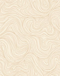 Abstract Swirl Pattern Beige Rug