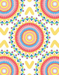 Vibrant Floral Sunburst Design Rug