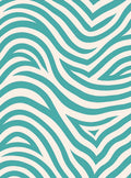 Aqua Cream Sweeping Stripe Pattern Rug